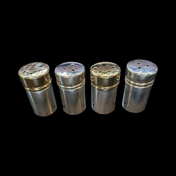 Tiffany & Co Estate Salt Pepper Shakers with Box Sterling Silver TIF742 - Picture 1 of 12